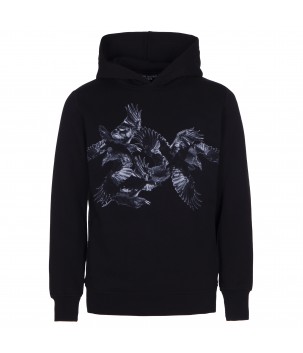 Hoodie with Crows